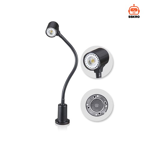 Flexible Magnetic Gooseneck Machine Light ไฟส่องสว่างเครื่องจักรคออ่อนฐานแม่เหล็กอเนกประสงค์