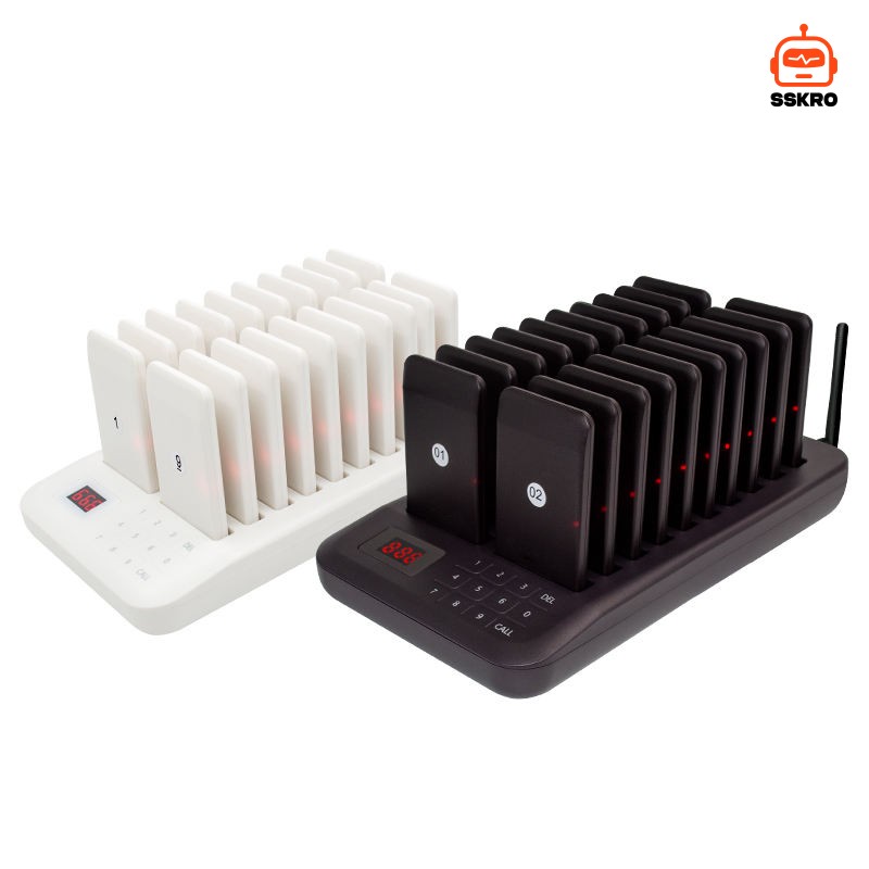 CATEL CTP302/CTP320 ระบบเรียกคิวลูกค้าแบบไร้สาย (Wireless Paging System) ยอดนิยมสำหรับร้านอาหาร ร้านกาแฟ หรือฟู้ดคอร์ด เพื่อให้ลูกค้าไปนั่งรอที่โต๊ะได้โดยไม่ต้องยืนออกันที่หน้าเคาน์เตอร์ ช่วยลดความแออัดและเพิ่มความสะดวกในร้าน