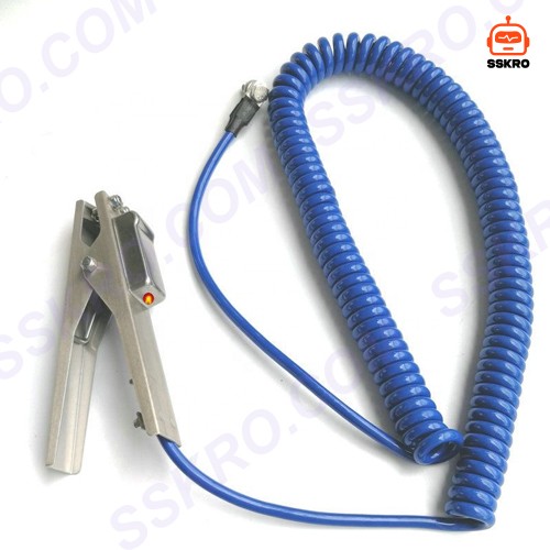 YH106 JDBL-J เตือนภัยสายดินไฟฟ้าสถิตสแตนเลสสตีล (เกลียว) สาย 5เมตร