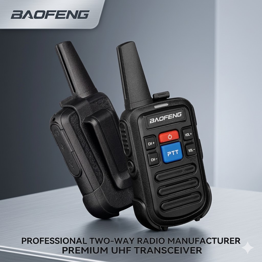 Baofeng BF-C50 วิทยุสื่อสาร ระยะ 1-3กิโลเมตร สำหรับร้านอาหาร งานก่อสร้าง โรงงาน หอพัก โรงแรม ท่องเที่ยว