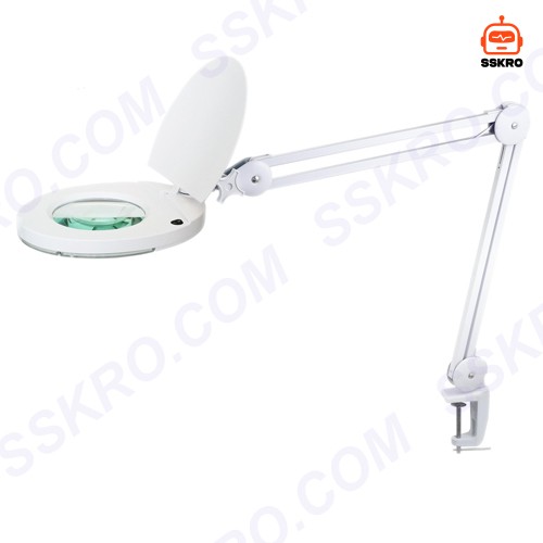 โคมไฟ LED แว่นขยาย 5 Diopter (5D หรือ 2.25เท่า) 8วัตต์ เลนส์กระจก ขนาด 5นิ้ว แบบหนีบโต๊ะ รุ่น/รหัส CADIK 5D-8W รูปที่ 10