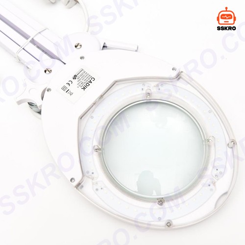 โคมไฟ LED แว่นขยาย 5 Diopter (5D หรือ 2.25เท่า) 8วัตต์ เลนส์กระจก ขนาด 5นิ้ว แบบหนีบโต๊ะ รุ่น/รหัส CADIK 5D-8W รูปที่ 6