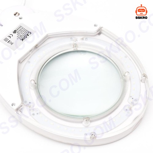 โคมไฟ LED แว่นขยาย 5 Diopter (5D หรือ 2.25เท่า) 8วัตต์ เลนส์กระจก ขนาด 5นิ้ว แบบหนีบโต๊ะ รุ่น/รหัส CADIK 5D-8W รูปที่ 7