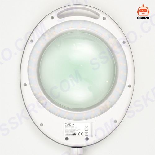 โคมไฟ LED แว่นขยาย 5 Diopter (5D หรือ 2.25เท่า) 10วัตต์ แสง2สี เลนส์กระจก ขนาด 6นิ้ว แบบหนีบโต๊ะ รุ่น/รหัส CADIK 5D-10W รูปที่ 7