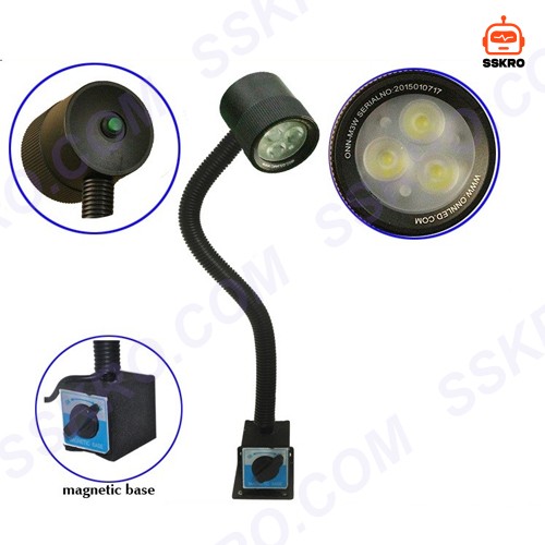 โคมไฟ LED ฐานแม่เหล็ก สำหรับเครื่องจักรกลและงานอุตสาหกรรม รุ่น/รหัส M3M รูปที่ 5