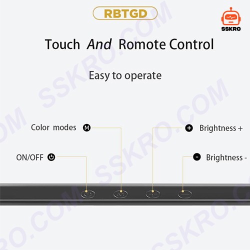 โคมไฟโต๊ะ ทำงาน เขียนแบบ สัมผัสและการควบคุมระยะไกล Touch And Tomote control ควบคุมด้วย แสง 4 อุณหภูมิสี ความสว่างสูง Lumen is 1,200LM 20 วัตต์ รุ่น/รหัส C201 รูปที่ 7