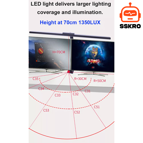 36Watt 2400LM โคมไฟตั้งโต๊ะ LED พร้อมแคลมป์ Touch And Tomote control ไฟสำนักงานขนาดใหญ่ Bright Auto Dimming สำหรับ Workbench Studio โต๊ะทำงาน จอมอนิเตอร์ คอมพิวเตอร์ สถาปนิ รุ่น/รหัส ็็DL-H01 รูปที่ 11