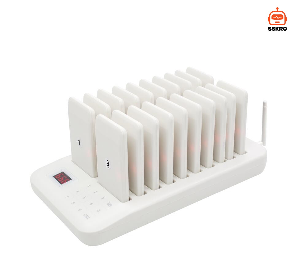 CATEL CTP302/CTP320 ระบบเรียกคิวลูกค้าแบบไร้สาย (Wireless Paging System) ยอดนิยมสำหรับร้านอาหาร ร้านกาแฟ หรือฟู้ดคอร์ด เพื่อให้ลูกค้าไปนั่งรอที่โต๊ะได้โดยไม่ต้องยืนออกันที่หน้าเคาน์เตอร์ ช่วยลดความแออัดและเพิ่มความสะดวกในร้าน รุ่น/รหัส CTP302 รูปที่ 19