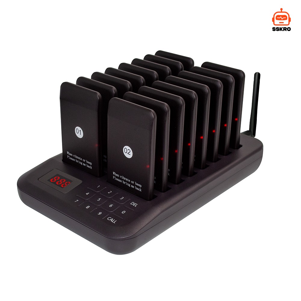 CATEL CTP302/CTP320 ระบบเรียกคิวลูกค้าแบบไร้สาย (Wireless Paging System) ยอดนิยมสำหรับร้านอาหาร ร้านกาแฟ หรือฟู้ดคอร์ด เพื่อให้ลูกค้าไปนั่งรอที่โต๊ะได้โดยไม่ต้องยืนออกันที่หน้าเคาน์เตอร์ ช่วยลดความแออัดและเพิ่มความสะดวกในร้าน รุ่น/รหัส CTP302 รูปที่ 16