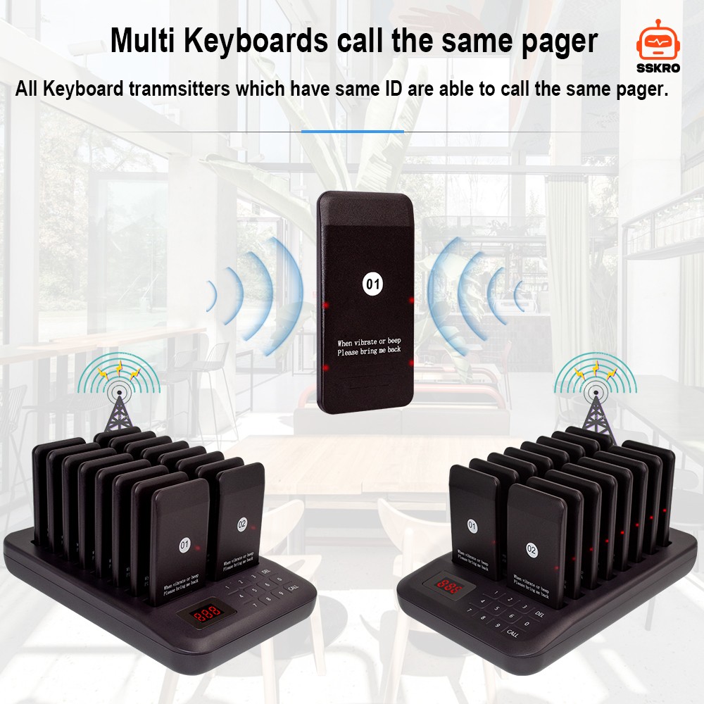 CATEL CTP302/CTP320 ระบบเรียกคิวลูกค้าแบบไร้สาย (Wireless Paging System) ยอดนิยมสำหรับร้านอาหาร ร้านกาแฟ หรือฟู้ดคอร์ด เพื่อให้ลูกค้าไปนั่งรอที่โต๊ะได้โดยไม่ต้องยืนออกันที่หน้าเคาน์เตอร์ ช่วยลดความแออัดและเพิ่มความสะดวกในร้าน รุ่น/รหัส CTP302 รูปที่ 8