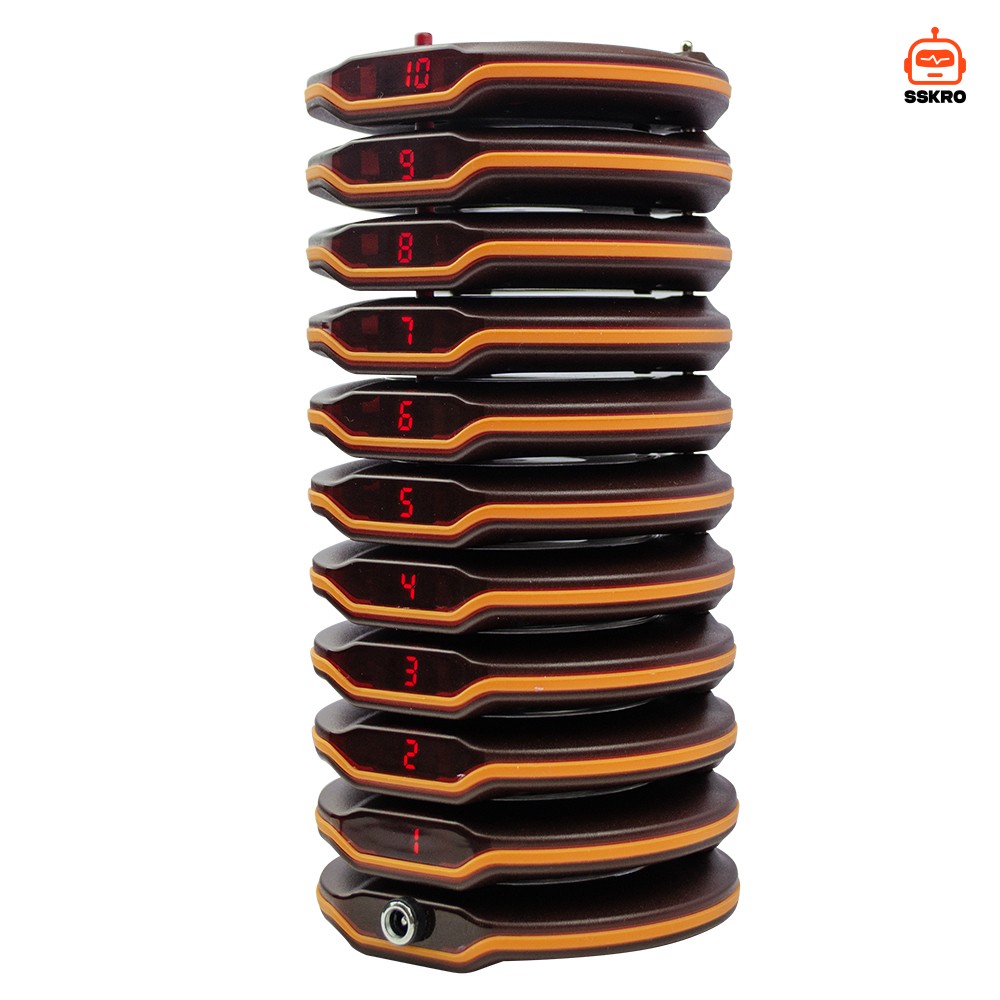 CATEL CTP206 30คิว ระบบเรียกเพจเจอร์กันน้ำ สำหรับร้านอาหาร ระบบเรียกเพจเจอร์แบบสั่น พร้อมเสียงบี๊ป เหมาะสำหรับร้านอาหารฟาสต์ฟู้ด รถขายอาหาร โรงแรม โบสถ์ สถานรับเลี้ยงเด็ก ระบบเรียกไร้สายสำหรับร้านอาหาร โรงแรม บาร์ ร้านกาแฟ และรถขายอาหาร รุ่น/รหัส CTP206 รูปที่ 4