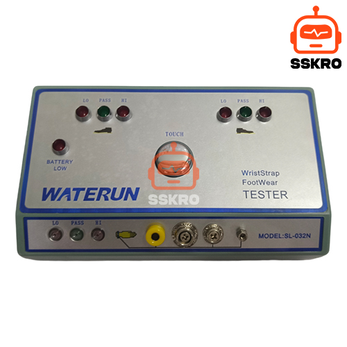 WATERUN SL-032N เครื่องทดสอบสายรัดข้อมือและรองเท้าป้องกันไฟฟ้าสถิต (ESD Combo Tester) รุ่น/รหัส SL-032N รูปที่ 2