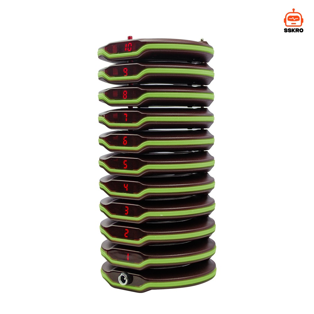 CATEL CTP206 30คิว ระบบเรียกเพจเจอร์กันน้ำ สำหรับร้านอาหาร ระบบเรียกเพจเจอร์แบบสั่น พร้อมเสียงบี๊ป เหมาะสำหรับร้านอาหารฟาสต์ฟู้ด รถขายอาหาร โรงแรม โบสถ์ สถานรับเลี้ยงเด็ก ระบบเรียกไร้สายสำหรับร้านอาหาร โรงแรม บาร์ ร้านกาแฟ และรถขายอาหาร รุ่น/รหัส CTP206 รูปที่ 11