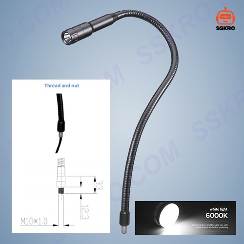 โคมไฟ LED ทำงานพร้อมคอห่านยืดหยุ่น สำหรับเครื่องจักร Machine Work Light รุ่น/รหัส M10A รูปที่ 12