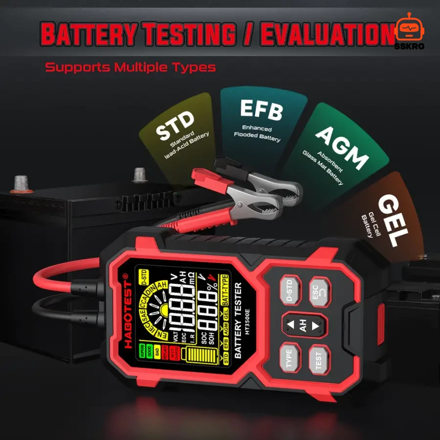 เครื่องทดสอบแบตเตอรี่อัจฉริยะ HABOTEST HT350E Battery Tester (8-30V) รุ่น/รหัส 0045 รูปที่ 8