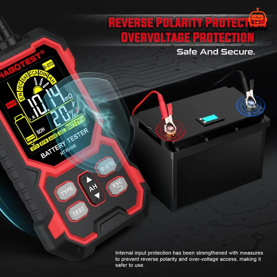 เครื่องทดสอบแบตเตอรี่อัจฉริยะ HABOTEST HT350E Battery Tester (8-30V) รุ่น/รหัส 0045 รูปที่ 9