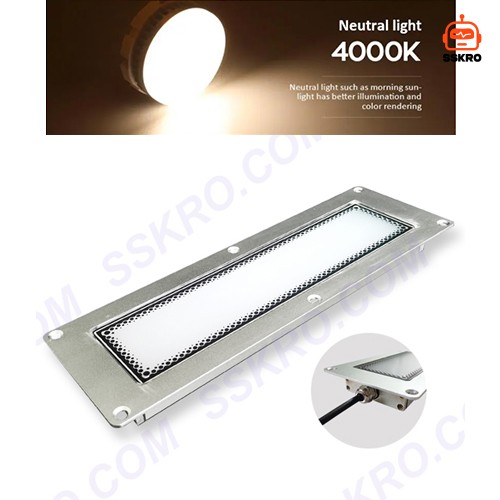 โคมไฟส่อง LED สำหรับ เครื่องแกะสลักและกัด เครื่องมือเครื่อง CNC EDM เครื่องเจาะและต๊าป ศูนย์เครื่องจักรกลซีเอ็นซี โรงงาน บ้าน ฯลฯ รุ่น/รหัส 280mm (12Watt) รูปที่ 12