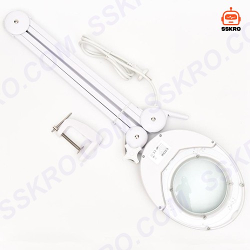 โคมไฟ LED แว่นขยาย 5 Diopter (5D หรือ 2.25เท่า) 8วัตต์ เลนส์กระจก ขนาด 5นิ้ว แบบหนีบโต๊ะ รุ่น/รหัส CADIK 5D-8W รูปที่ 4