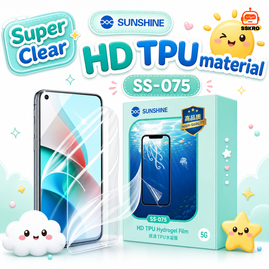 ฟิล์มไฮโดรเจล TPU Spuer สั่งตัดตามรุ่น มือถือ นาฬิกา เกมพกพา ด้านหน้า รุ่น/รหัส SS-075 รูปที่ 4
