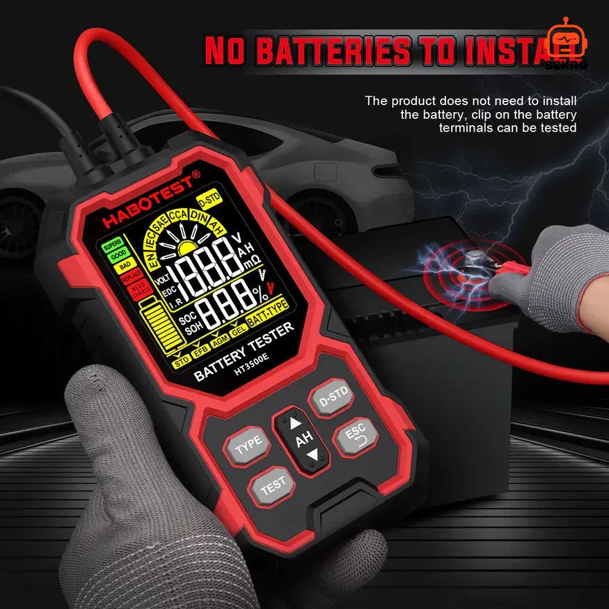 เครื่องทดสอบแบตเตอรี่อัจฉริยะ HABOTEST HT350E Battery Tester (8-30V) รุ่น/รหัส 0045 รูปที่ 3